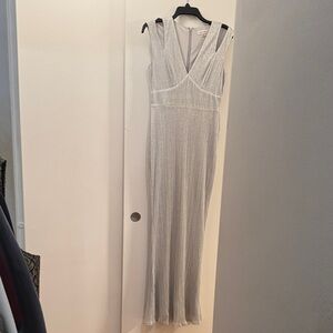 Calvin Klein Silver Maxi Dress